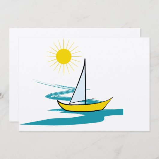 Single sailboat (Front/Back)