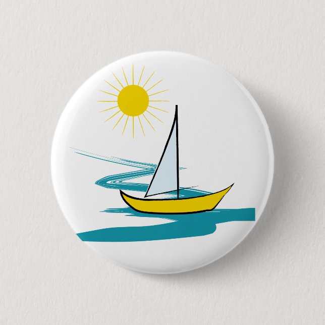 Single sailboat button (Front)