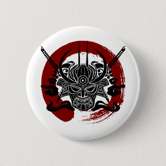Single Samurai Enso Blood Circle Button