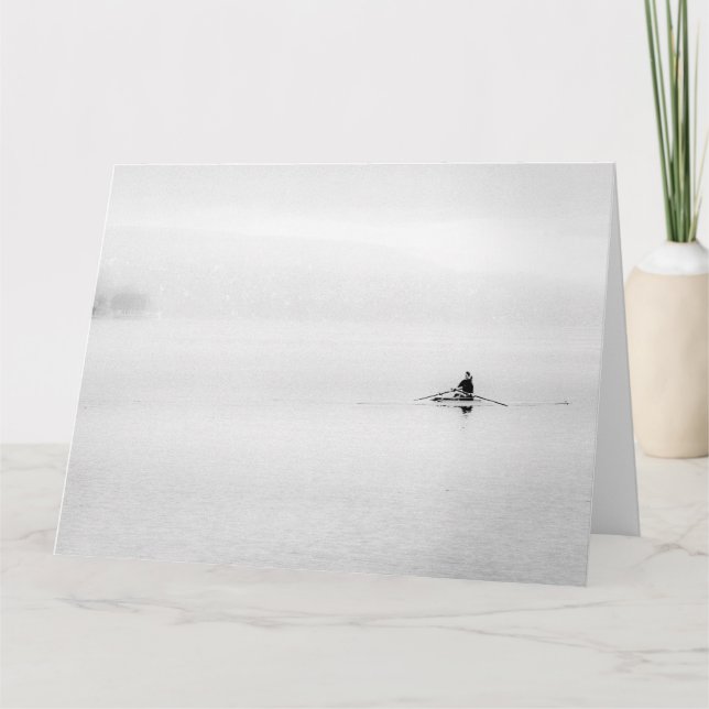 Single Scull Minimalism  Card (Front)