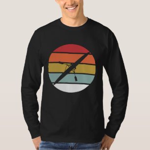 Single Scull Rowing Retro Sunset Rower Sports Gif T-Shirt