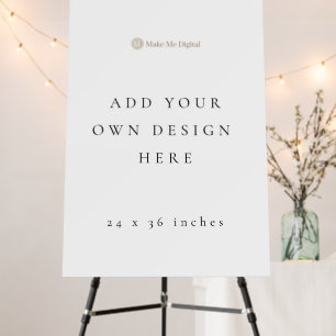 SINGLE SIDED 24x36 inch Foam Board Sign