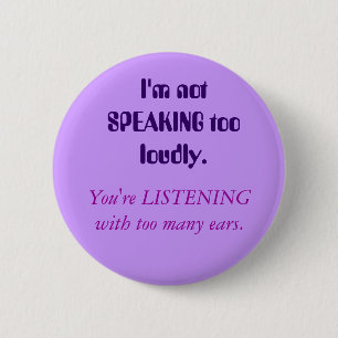 Single-Sided Hearing Deaf Awareness Button