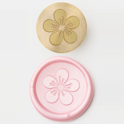 Single Simple Blossom Flower  Wax Seal Stamp