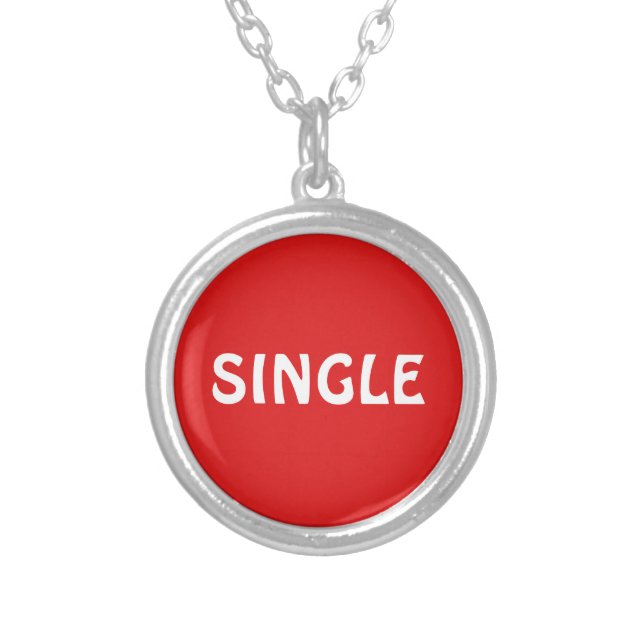 SINGLE SIMPLE GIFT WOMEN SISTER FRIEND MOM SILVER PLATED NECKLACE (Front)