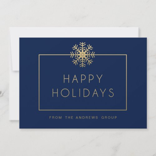 Single Snowflake Corporate Holiday Invitation