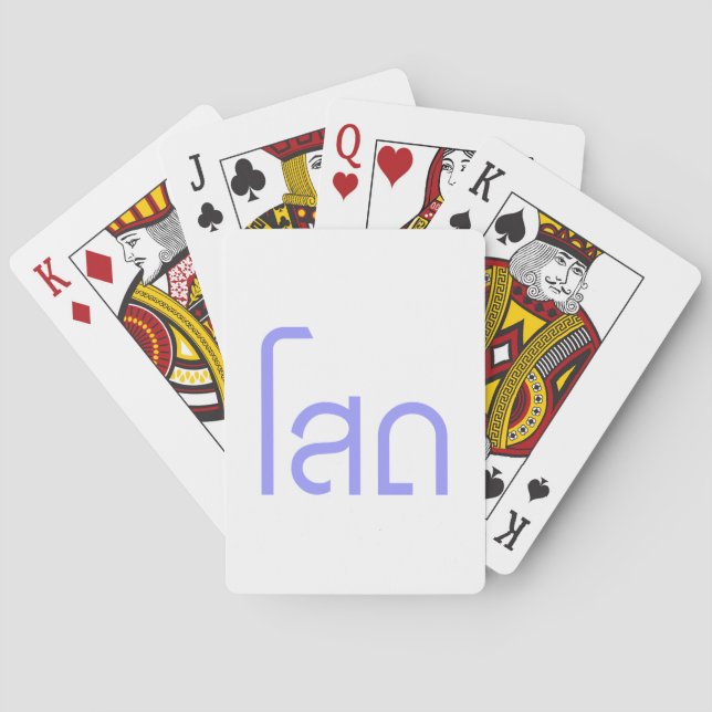 Single ☆ SOHT in Thai Language Script ☆ Poker Cards (Back)