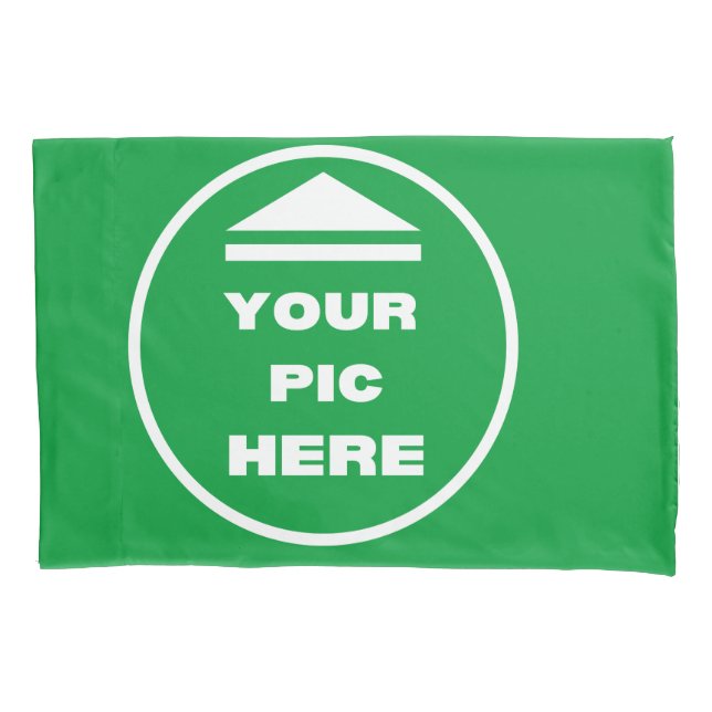 Single Standard Size Pillowcase - Add Your Image  (Front)
