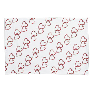 Single Standard Size Pillowcase/Hearts Pillowcase