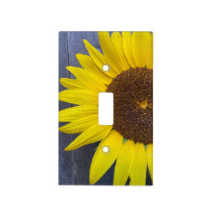Single Sunflower light switch Cover