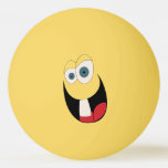 Single Tooth Funny Face Ping Pong Ball at Zazzle
