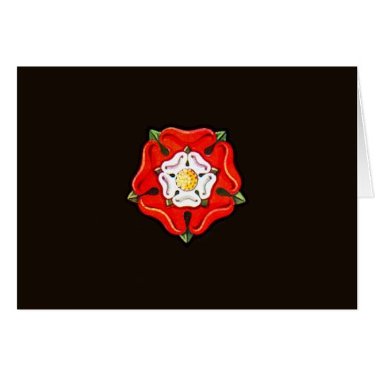 Single Tudor Rose Cards (Front Horizontal)