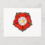 Single Tudor Rose Postcard