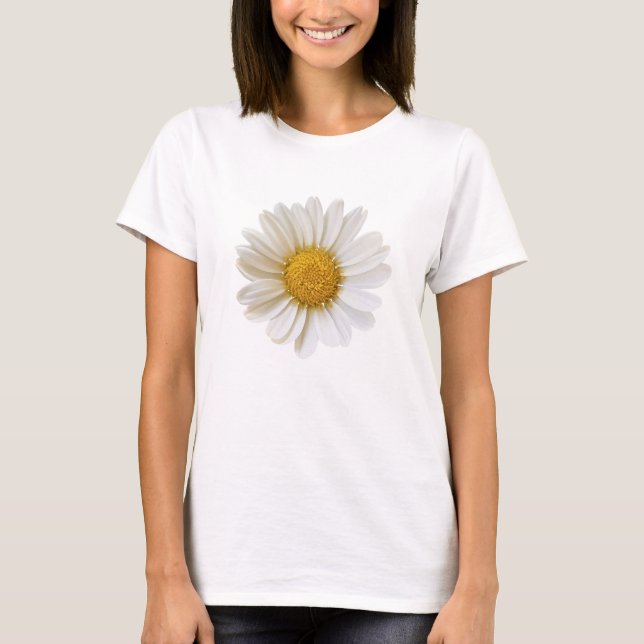 Single White Daisy T-Shirt (Front)