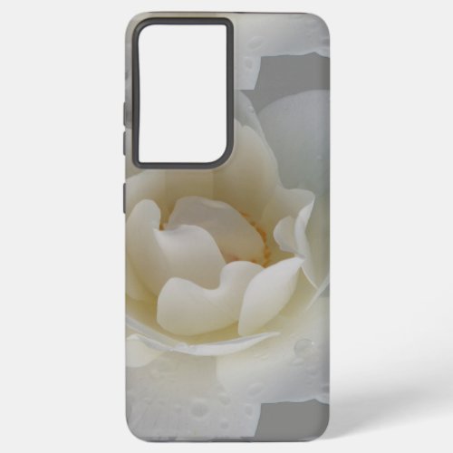 Single White Rose Samsung Galaxy S21 Case