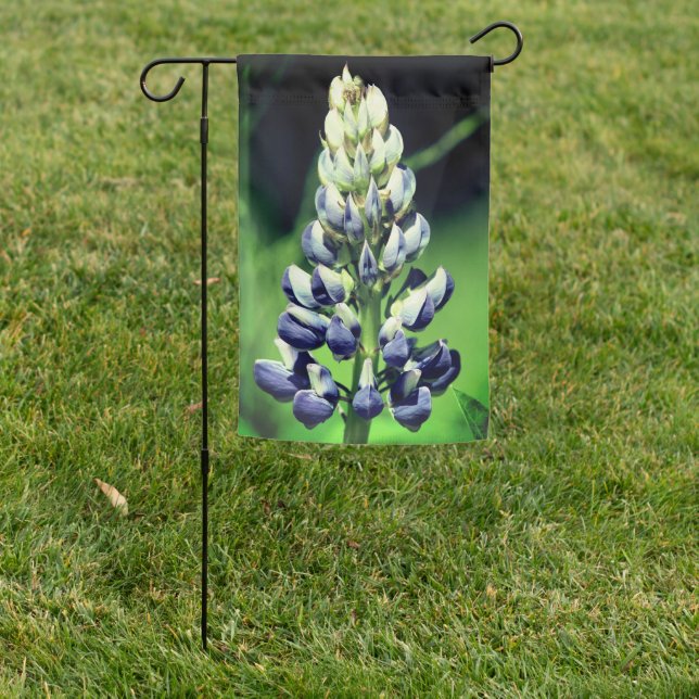Single Wild Purple Lupine Flower  Garden Flag (In SItu)