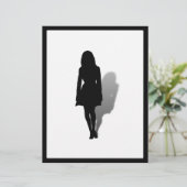 Single Woman Silhouette (Standing Front)