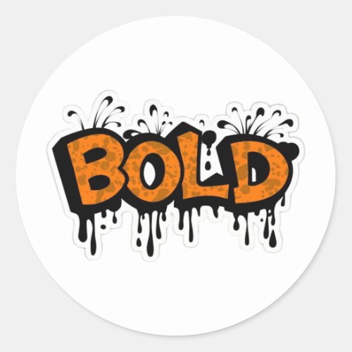 Single word bold sticker