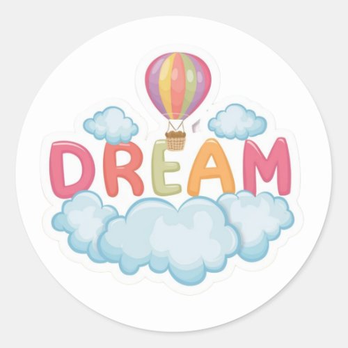 single word dream sticker
