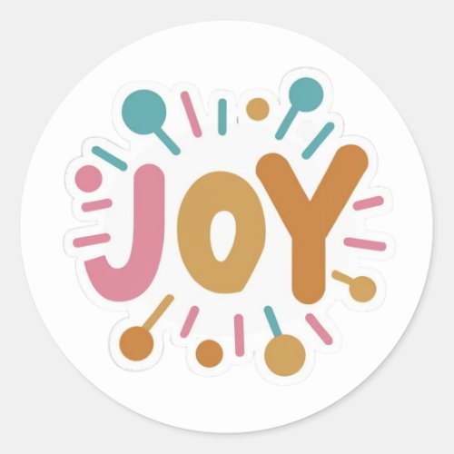 single word joy sticker