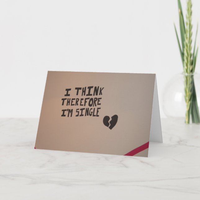 Single's Awareness Day Holiday Card (Front)