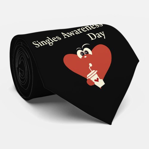 Singles Awareness Day Neck Tie