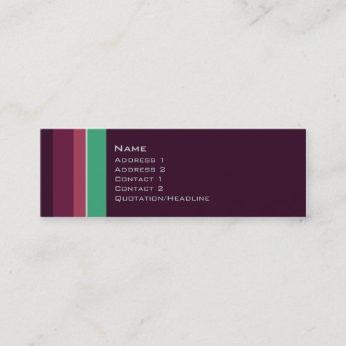 Singles   No 0008 Mini Business Card