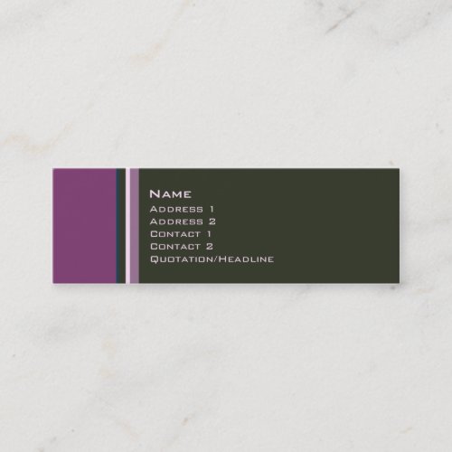 Singles â€¢  No. 0009 Business Card Template