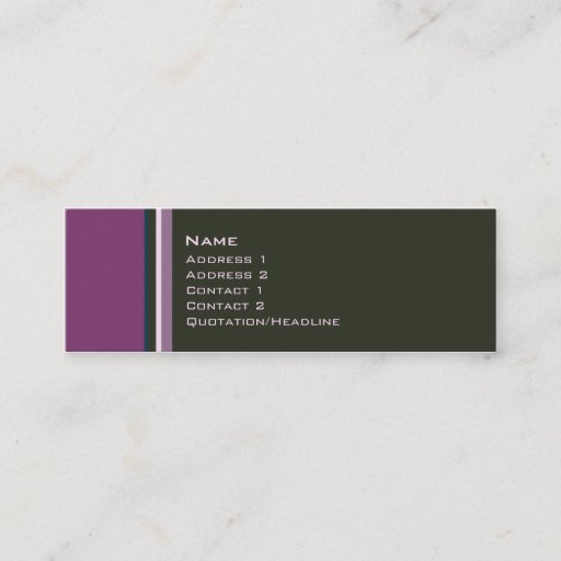 Customizable Singles â€¢  No. 0009 Business Card Template