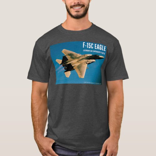 SingleSided F15C Eagle Afterburner Golden  T_Shirt