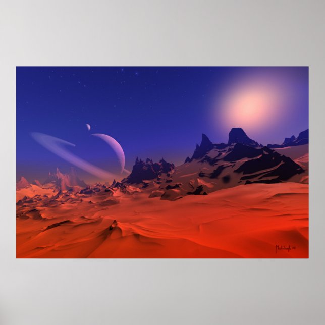 Singular ambience - space art poster (Front)