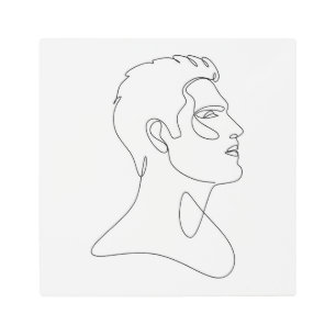 Singular Essence – Minimalist Male Line Art