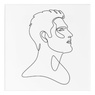 Singular Essence – Minimalist Male Line Art