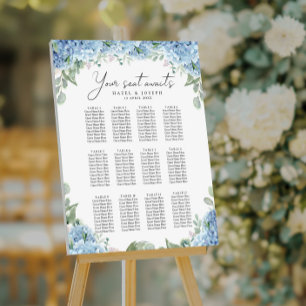 SINI Blue Hydrangea Seating Foam Board
