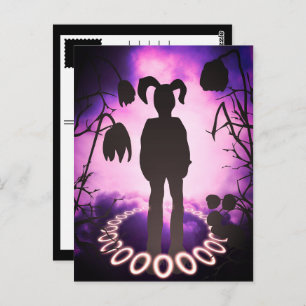 sini bunny easter egg halo postcard