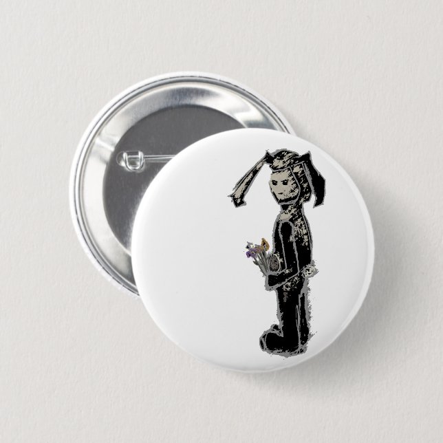 sinibunny button (Front & Back)