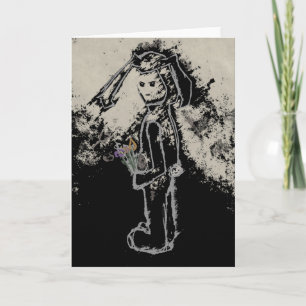 sinister bunny holiday card