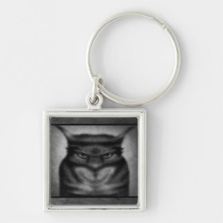 Sinister Cat Keychain