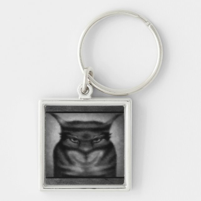 Sinister Cat Keychain (Front)