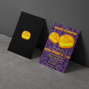 Sinister Celebration Halloween Party Invitation