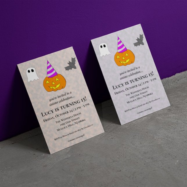 Sinister Celebration Party Halloween Birthday Invitation (Creator Uploaded)