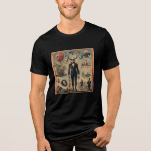 Sinister Circus Sideshow – Freaky Carnival Freaks Tri-Blend Shirt