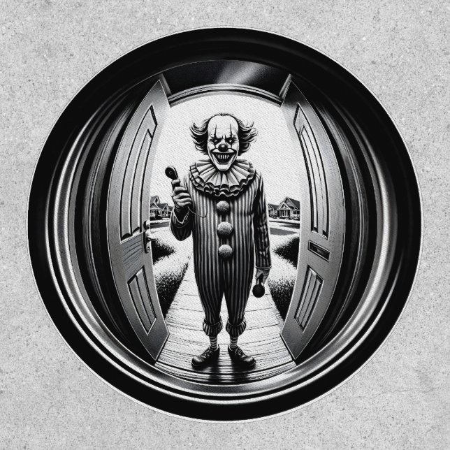 Sinister Clown at Your Door | Fisheye Patch (Front)