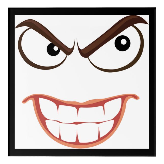 SINISTER FACE ACRYLIC PRINT (Front)