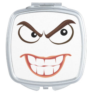 SINISTER FACE COMPACT MIRROR