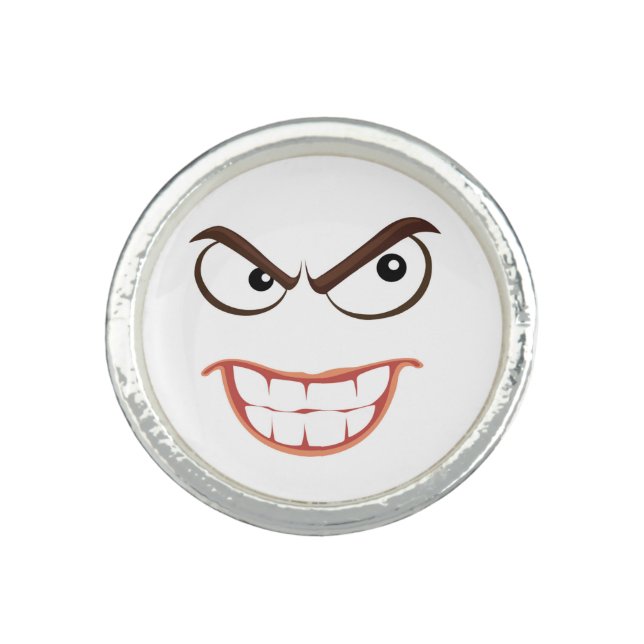 SINISTER FACE RING (Front)