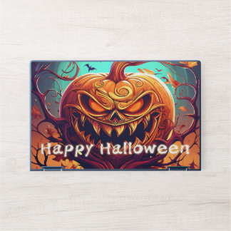 Sinister Jack-o-Lantern Bats Halloween Art HP Laptop Skin