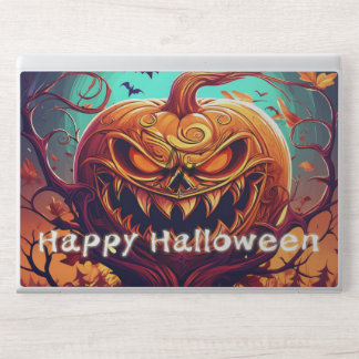 Sinister Jack-o-Lantern Bats Halloween Art HP Laptop Skin
