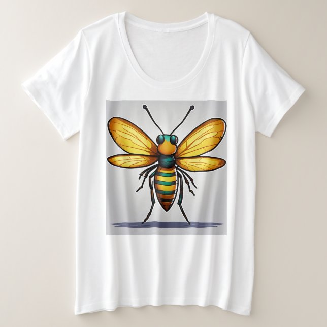 Sinister Mosquito Cartoon T-Shirt  (Design Front)