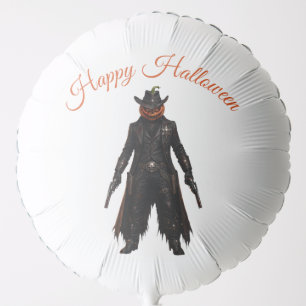 Sinister Pumpkin Sheriff Cowboy Jack-o'-Lantern Gr Balloon